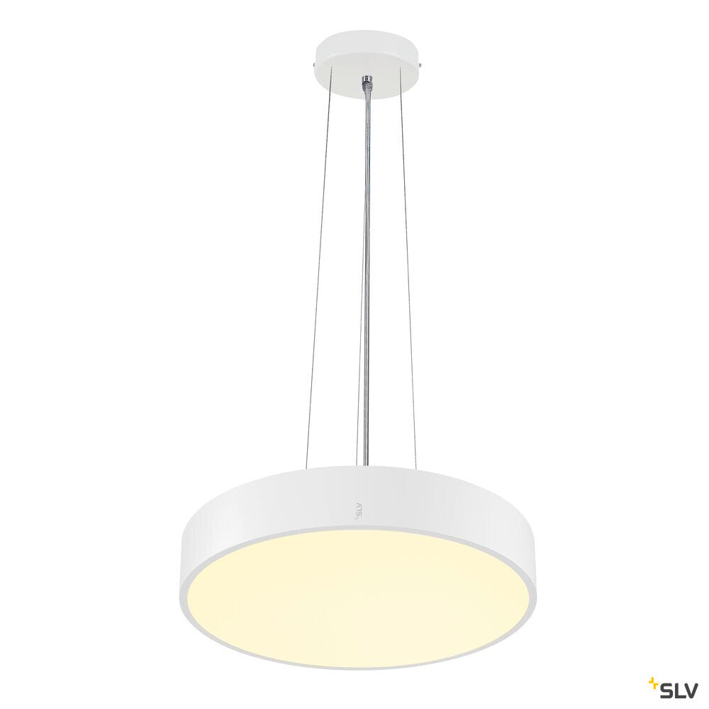 SLV MEDO® PRO 40, wall- and ceiling-mounted light, round, 3000/4000K, 19W, trailing-edge phase, 80°, UGR<19, white 1007297