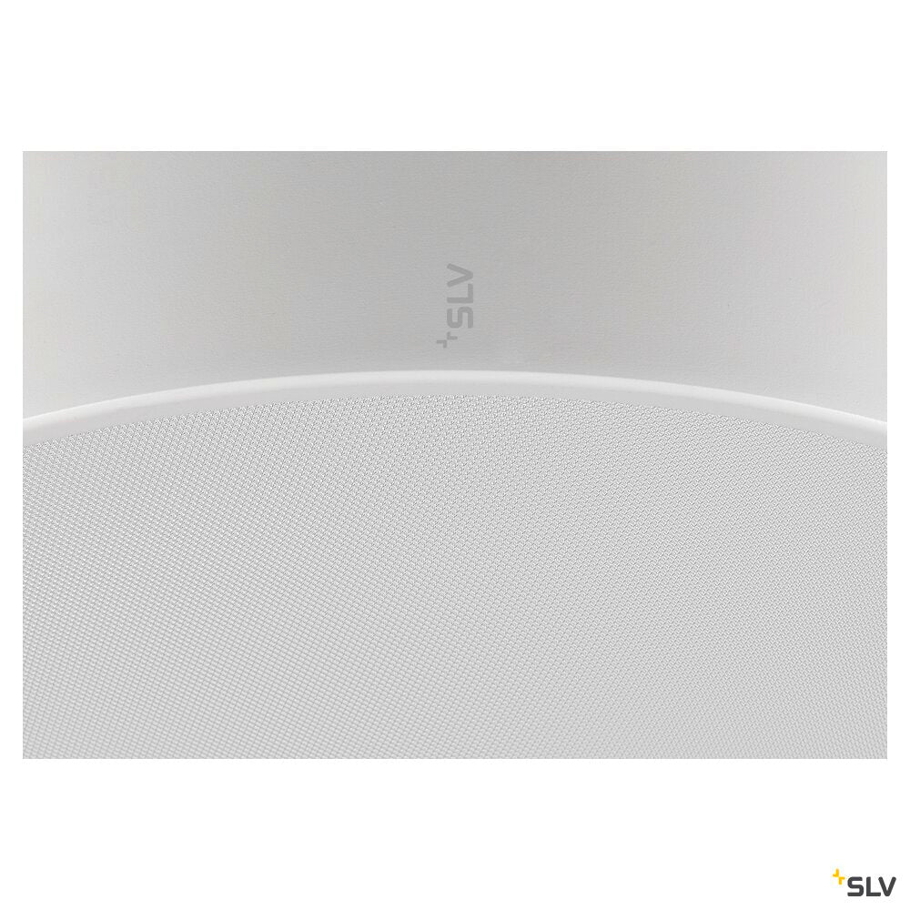 SLV MEDO® PRO 40, wall- and ceiling-mounted light, round, 3000/4000K, 19W, trailing-edge phase, 80°, UGR<19, white 1007297