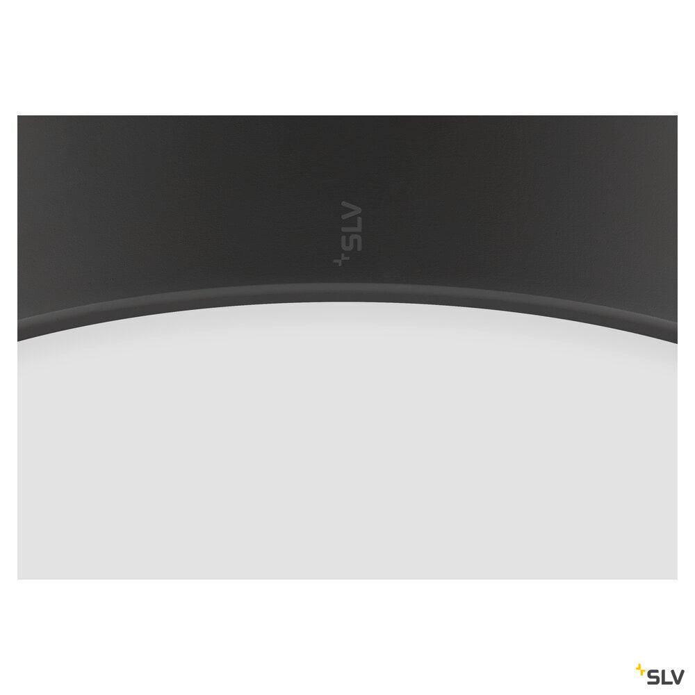 SLV MEDO® PRO 40, wall- and ceiling-mounted light, round, 3000/4000K, 19W, trailing-edge phase, 110°, black 1007298
