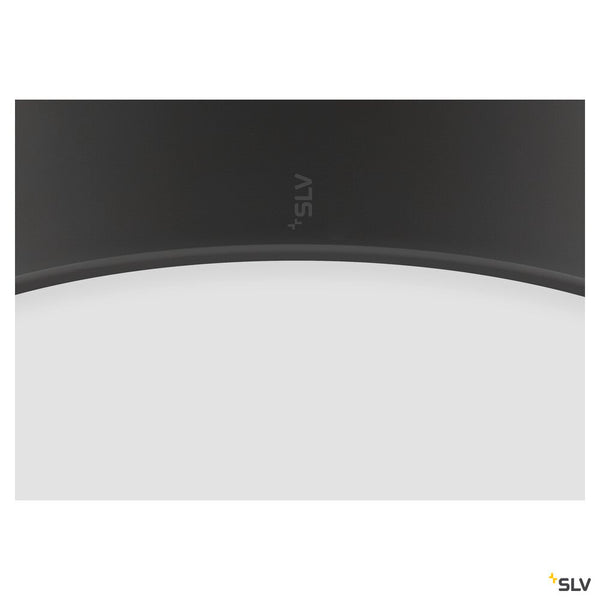 SLV MEDO® PRO 40, wall- and ceiling-mounted light, round, 3000/4000K, 19W, trailing-edge phase, 110°, black 1007298