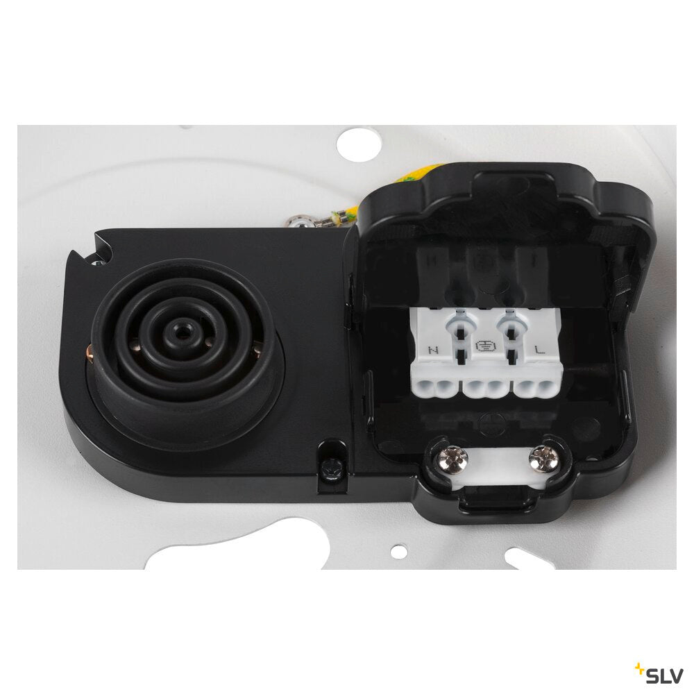 SLV MEDO® PRO 40, wall- and ceiling-mounted light, round, 3000/4000K, 19W, trailing-edge phase, 110°, white 1007299