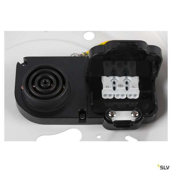 SLV MEDO® PRO 40, wall- and ceiling-mounted light, round, 3000/4000K, 19W, trailing-edge phase, 110°, white 1007299