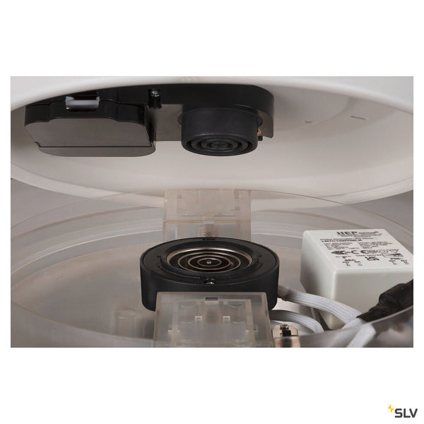 SLV MEDO® PRO 40, wall- and ceiling-mounted light, round, 3000/4000K, 19W, trailing-edge phase, 110°, white 1007299