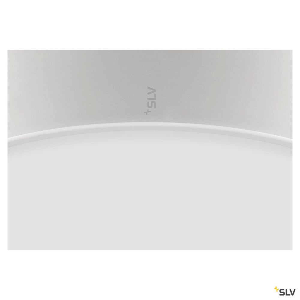 SLV MEDO® PRO 40, wall- and ceiling-mounted light, round, 3000/4000K, 19W, trailing-edge phase, 110°, white 1007299