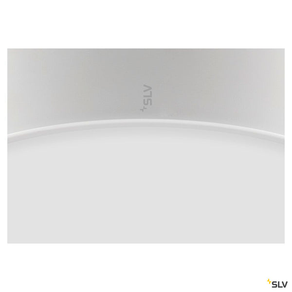 SLV MEDO® PRO 40, wall- and ceiling-mounted light, round, 3000/4000K, 19W, trailing-edge phase, 110°, white 1007299