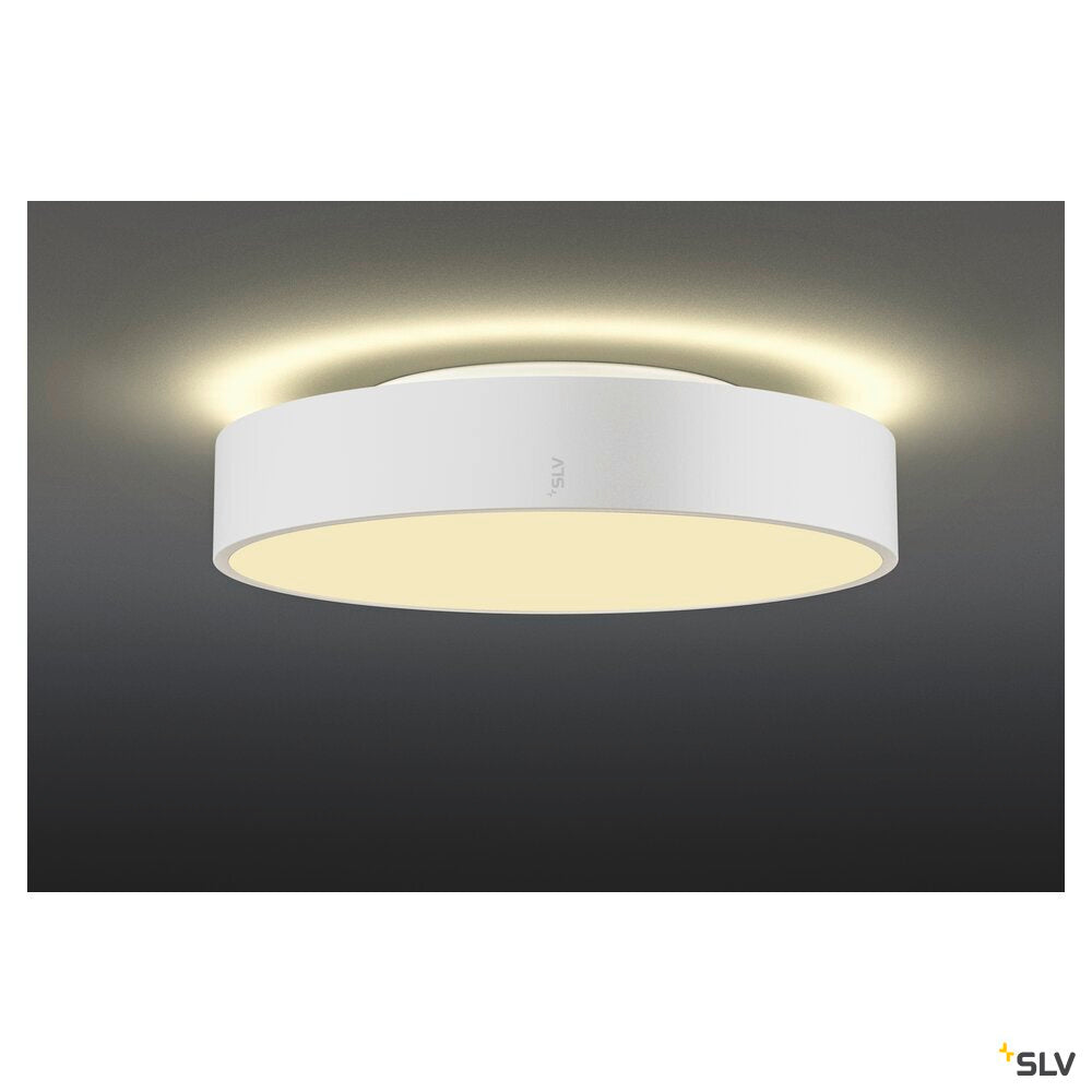 SLV MEDO® PRO 40, wall- and ceiling-mounted light, round, 3000/4000K, 19W, trailing-edge phase, 110°, white 1007299