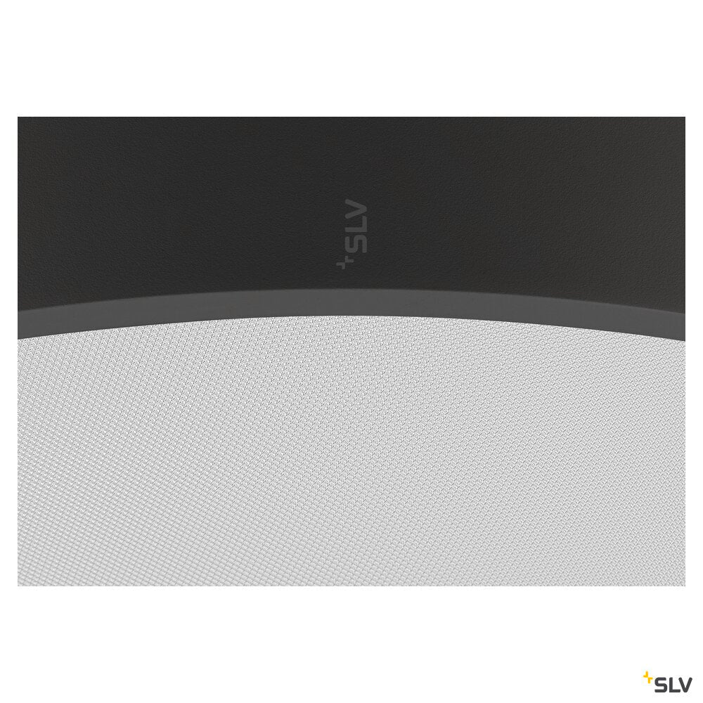 SLV MEDO® PRO 60, wall- and ceiling-mounted light, round, 3000/4000K, 39W, DALI, Touch, 80°, UGR<19, black 1007300