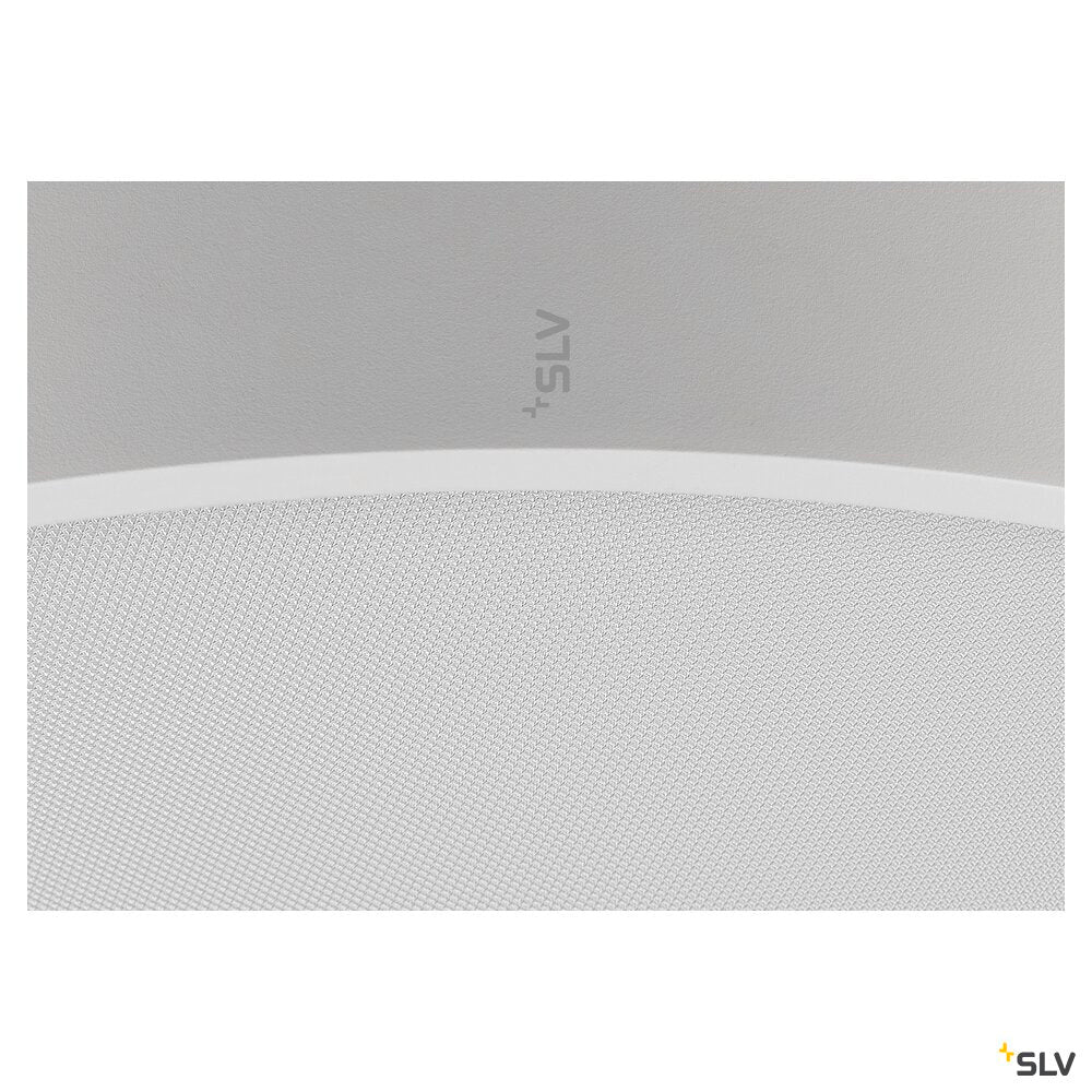 SLV MEDO® PRO 60, wall- and ceiling-mounted light, round, 3000/4000K, 39W, DALI, Touch, 80°, UGR<19, white 1007301
