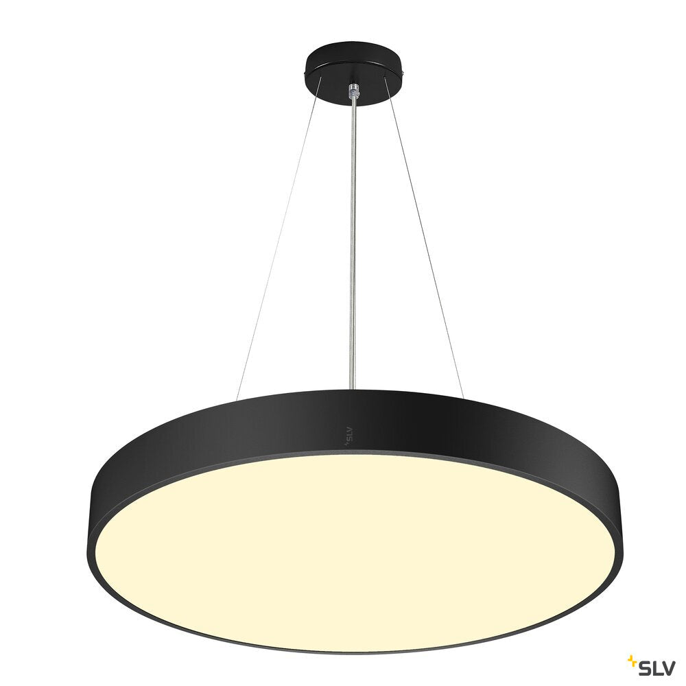 SLV MEDO® PRO 60, wall- and ceiling-mounted light, round, 3000/4000K, 39W, DALI, Touch, 110°, black 1007302