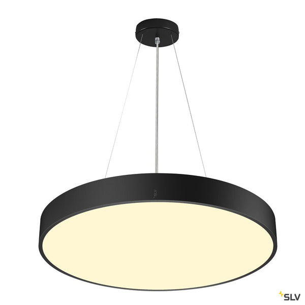 SLV MEDO® PRO 60, wall- and ceiling-mounted light, round, 3000/4000K, 39W, DALI, Touch, 110°, black 1007302
