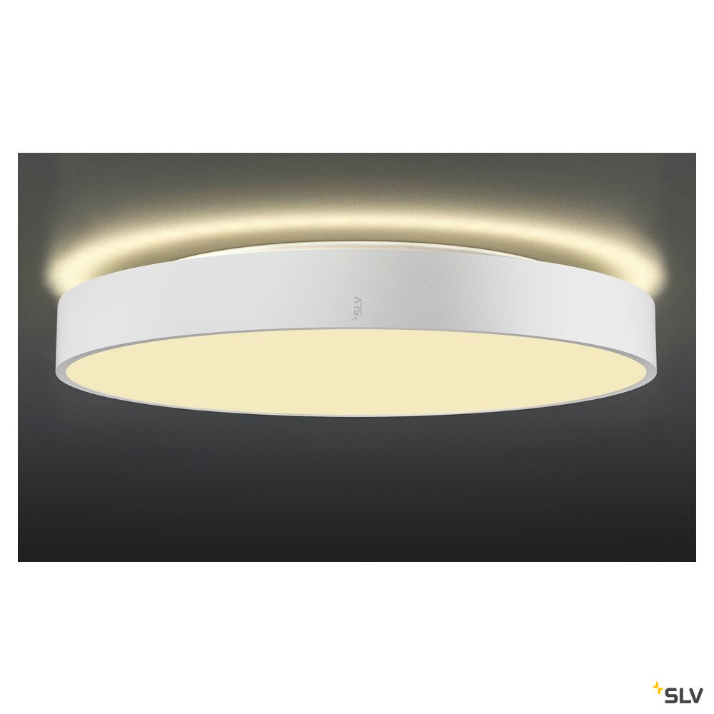 SLV MEDO® PRO 60, wall- and ceiling-mounted light, round, 3000/4000K, 39W, DALI, Touch, 110°, white 1007303
