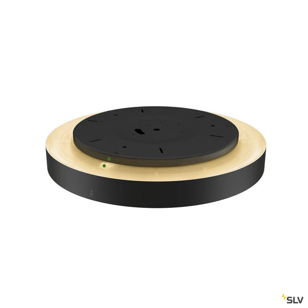 SLV MEDO® PRO 60, wall- and ceiling-mounted light, round, 3000/4000K, 37W, trailing-edge phase, 80°, UGR<19, black 1007304