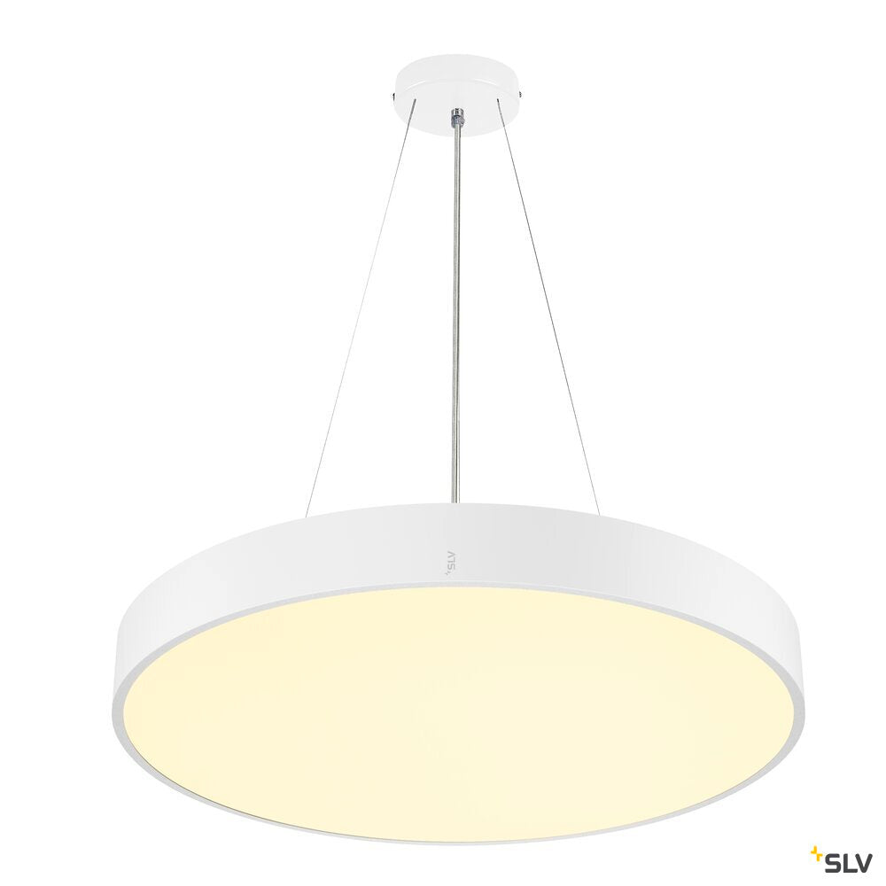 SLV MEDO® PRO 60, wall- and ceiling-mounted light, round, 3000/4000K, 37W, trailing-edge phase, 80°, UGR<19, white 1007305