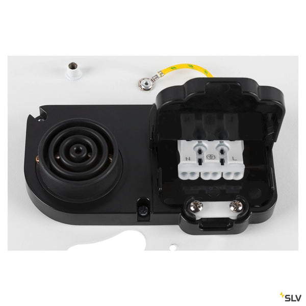 SLV MEDO® PRO 60, wall- and ceiling-mounted light, round, 3000/4000K, 37W, trailing-edge phase, 80°, UGR<19, white 1007305