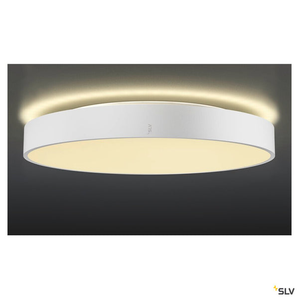 SLV MEDO® PRO 60, wall- and ceiling-mounted light, round, 3000/4000K, 37W, trailing-edge phase, 80°, UGR<19, white 1007305