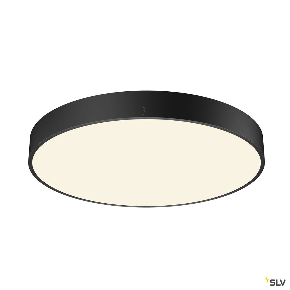 SLV MEDO® PRO 60, wall- and ceiling-mounted light, round, 3000/4000K, 37W, trailing-edge phase, 110°, black 1007306