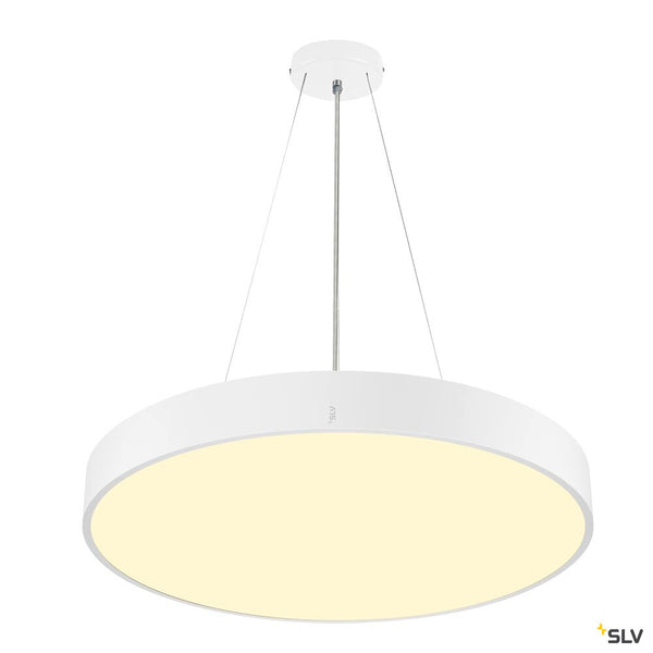 SLV MEDO® PRO 60, wall- and ceiling-mounted light, round, 3000/4000K, 37W, trailing-edge phase, 110°, white 1007307