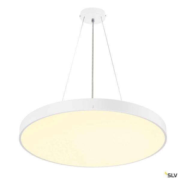 SLV MEDO® PRO 90, ceiling-mounted light, round, 3000/4000K, 75W, DALI, Touch, 80°, UGR<19, white 1007309