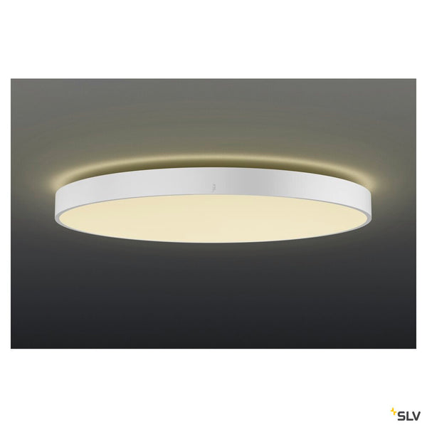 SLV MEDO® PRO 90, ceiling-mounted light, round, 3000/4000K, 75W, DALI, Touch, 80°, UGR<19, white 1007309