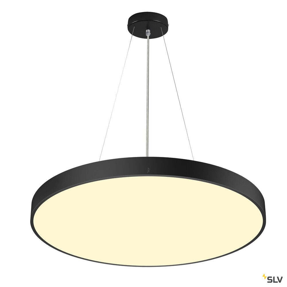 SLV MEDO® PRO 90, ceiling-mounted light, round, 3000/4000K, 75W, DALI, Touch, 110°, black 1007310