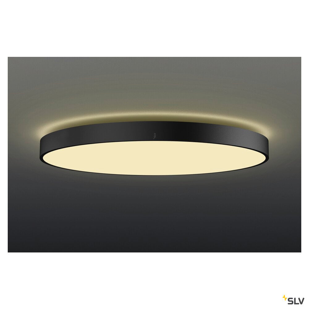 SLV MEDO® PRO 90, ceiling-mounted light, round, 3000/4000K, 75W, DALI, Touch, 110°, black 1007310