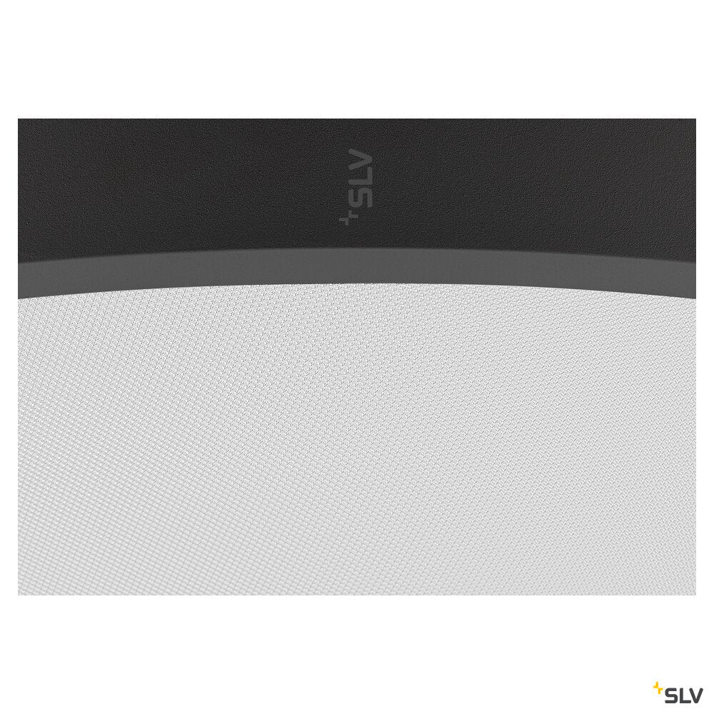 SLV MEDO® PRO 90, ceiling-mounted light, round, 3000/4000K, 74W, trailing-edge phase, 80°, UGR<19, black 1007312