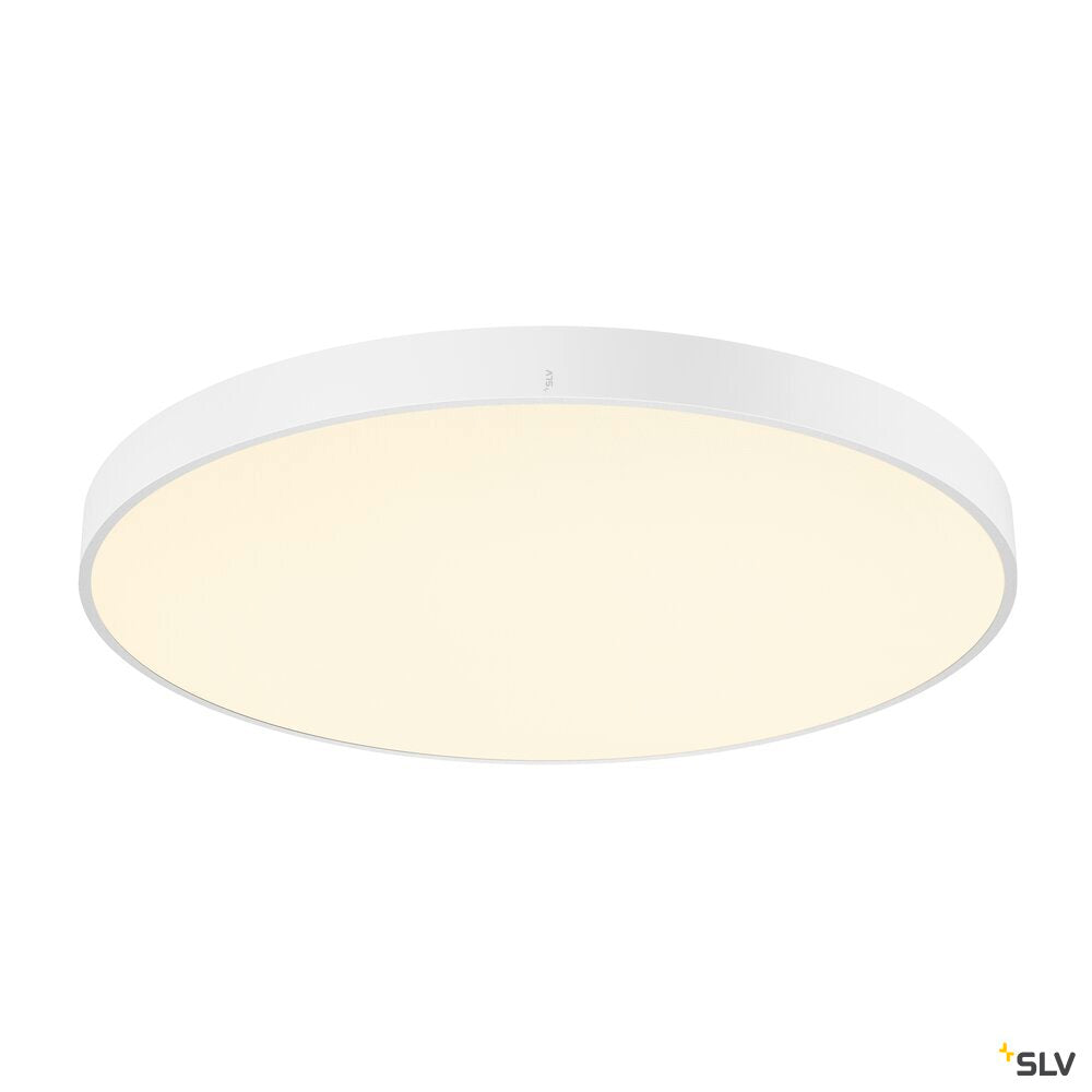 SLV MEDO® PRO 90, ceiling-mounted light, round, 3000/4000K, 74W, trailing-edge phase, 80°, UGR<19, white 1007313