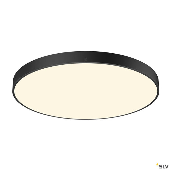 SLV MEDO® PRO 90, ceiling-mounted light, round, 3000/4000K, 74W, trailing-edge phase, 110°, black 1007314