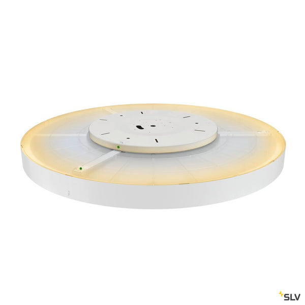 SLV MEDO® PRO 90, ceiling-mounted light, round, 3000/4000K, 74W, trailing-edge phase, 110°, white 1007315