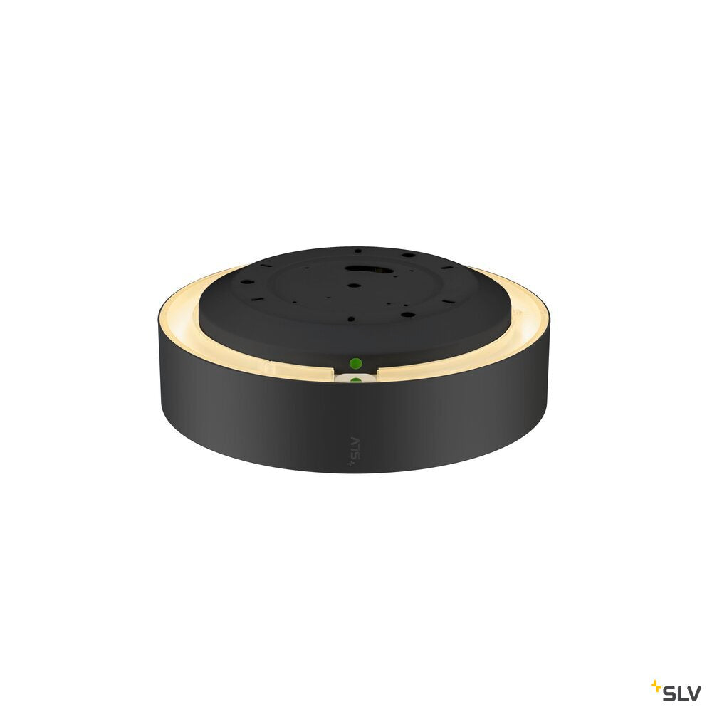 SLV MEDO® 30, wall- and ceiling-mounted light, round, 2700/3000/4000K, 12W, trailing-edge phase, 110°, black 1007316