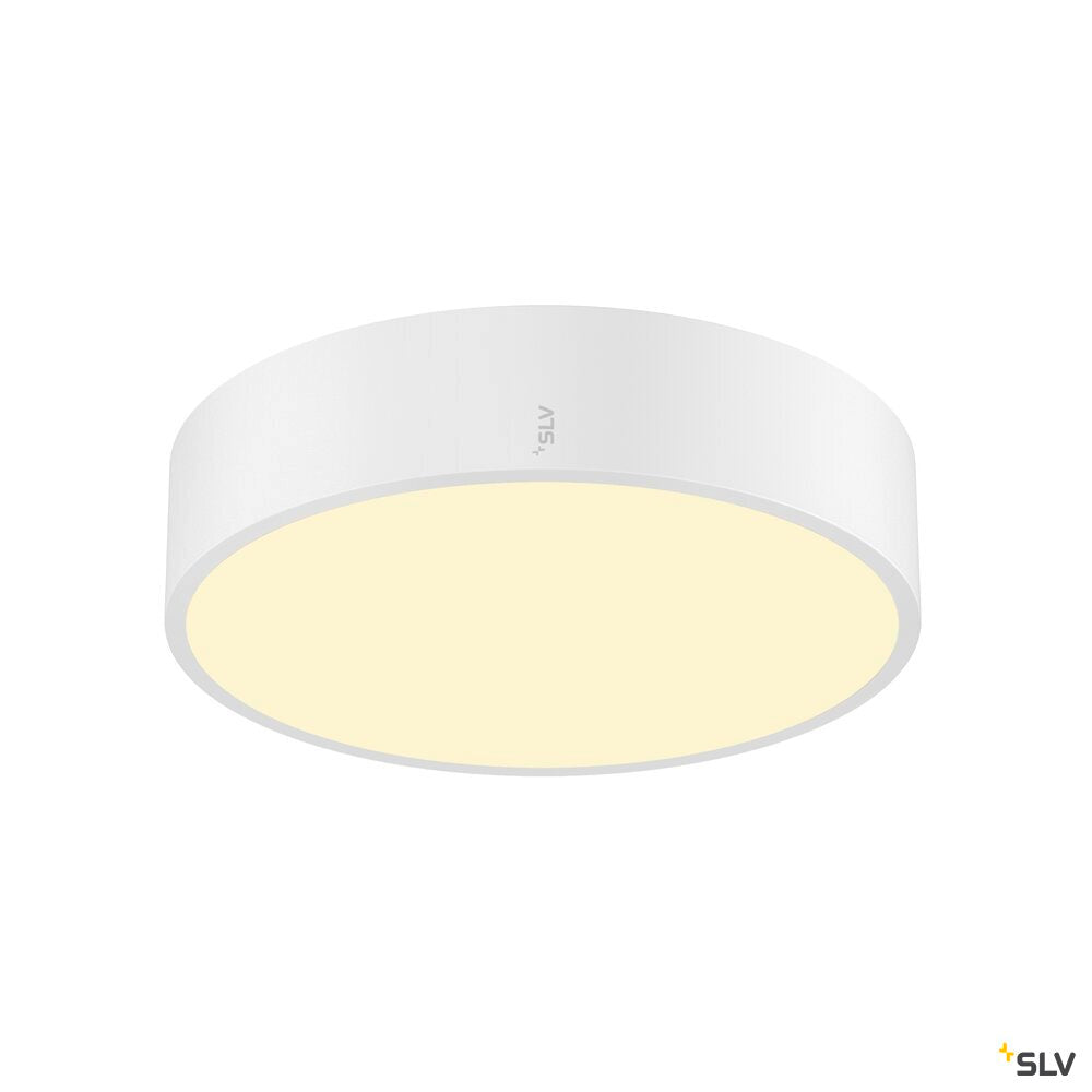 SLV MEDO® 30, wall- and ceiling-mounted light, round, 2700/3000/4000K, 12W, trailing-edge phase, 110°, white 1007317