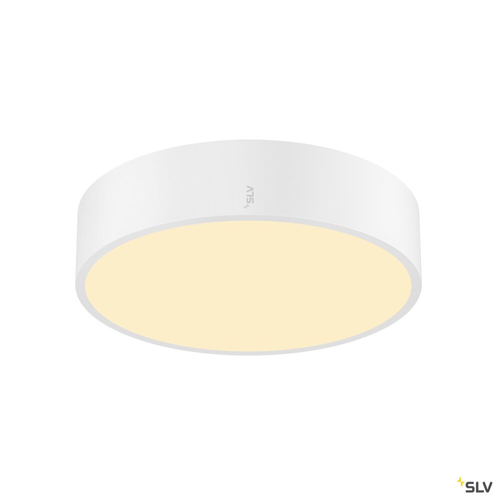 SLV MEDO® 30, wall- and ceiling-mounted light, round, 2700/3000/4000K, 12W, trailing-edge phase, 110°, white 1007317