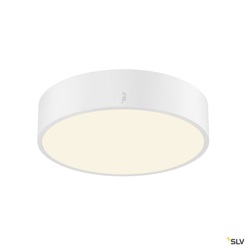 SLV MEDO® 30, wall- and ceiling-mounted light, round, 2700/3000/4000K, 12W, trailing-edge phase, 110°, white 1007317