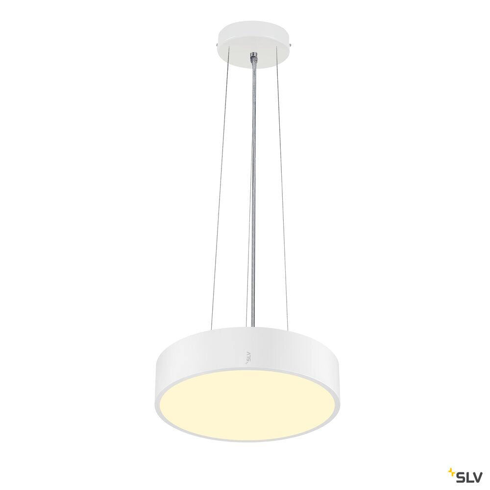 SLV MEDO® 30, wall- and ceiling-mounted light, round, 2700/3000/4000K, 12W, trailing-edge phase, 110°, white 1007317