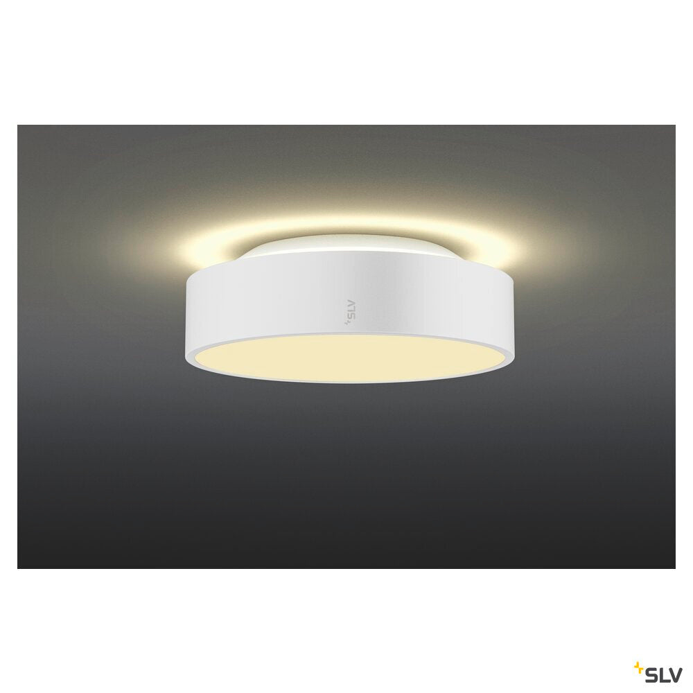 SLV MEDO® 30, wall- and ceiling-mounted light, round, 2700/3000/4000K, 12W, trailing-edge phase, 110°, white 1007317