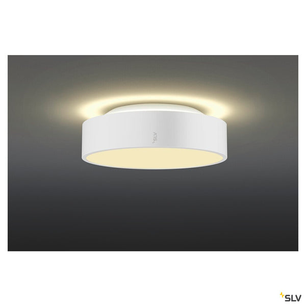 SLV MEDO® 30, wall- and ceiling-mounted light, round, 2700/3000/4000K, 12W, trailing-edge phase, 110°, white 1007317