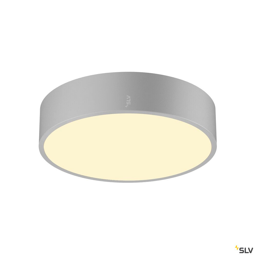 SLV MEDO® 30, wall- and ceiling-mounted light, round, 2700/3000/4000K, 12W, trailing-edge phase, 110°, grey 1007318