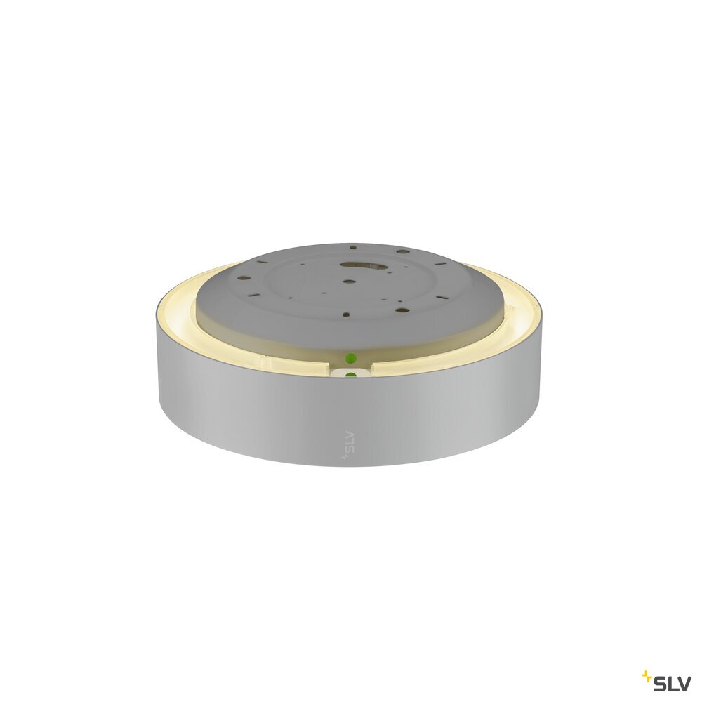 SLV MEDO® 30, wall- and ceiling-mounted light, round, 2700/3000/4000K, 12W, trailing-edge phase, 110°, grey 1007318
