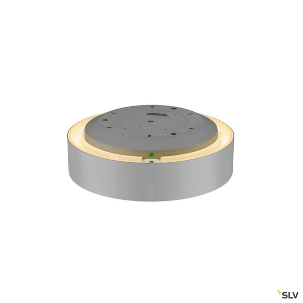 SLV MEDO® 30, wall- and ceiling-mounted light, round, 2700/3000/4000K, 12W, trailing-edge phase, 110°, grey 1007318