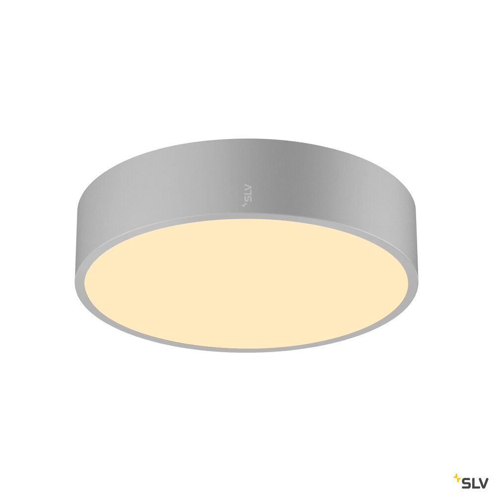 SLV MEDO® 30, wall- and ceiling-mounted light, round, 2700/3000/4000K, 12W, trailing-edge phase, 110°, grey 1007318