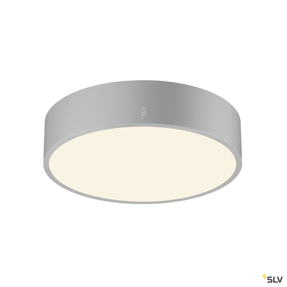 SLV MEDO® 30, wall- and ceiling-mounted light, round, 2700/3000/4000K, 12W, trailing-edge phase, 110°, grey 1007318