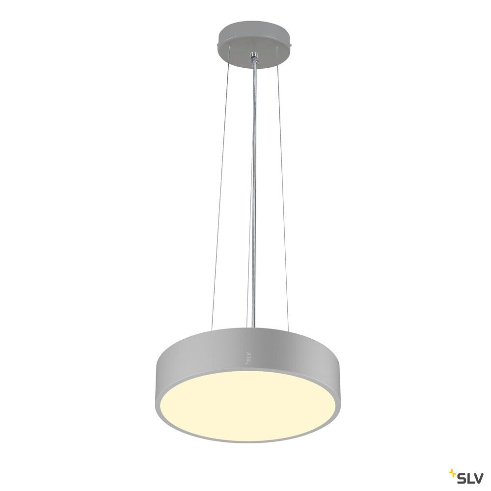 SLV MEDO® 30, wall- and ceiling-mounted light, round, 2700/3000/4000K, 12W, trailing-edge phase, 110°, grey 1007318