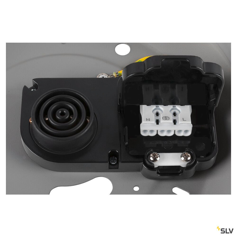 SLV MEDO® 30, wall- and ceiling-mounted light, round, 2700/3000/4000K, 12W, trailing-edge phase, 110°, grey 1007318