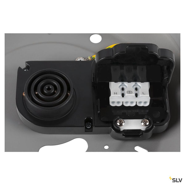 SLV MEDO® 30, wall- and ceiling-mounted light, round, 2700/3000/4000K, 12W, trailing-edge phase, 110°, grey 1007318