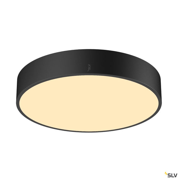 SLV MEDO® 40, wall- and ceiling-mounted light, round, 2700/3000/4000K, 20W, trailing-edge phase, 110°, black 1007319
