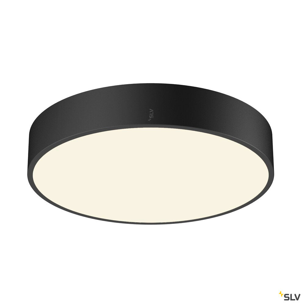 SLV MEDO® 40, wall- and ceiling-mounted light, round, 2700/3000/4000K, 20W, trailing-edge phase, 110°, black 1007319