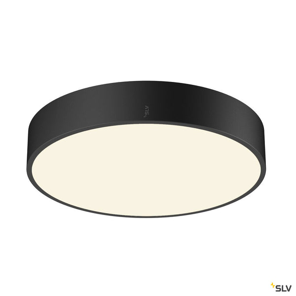 SLV MEDO® 40, wall- and ceiling-mounted light, round, 2700/3000/4000K, 20W, trailing-edge phase, 110°, black 1007319