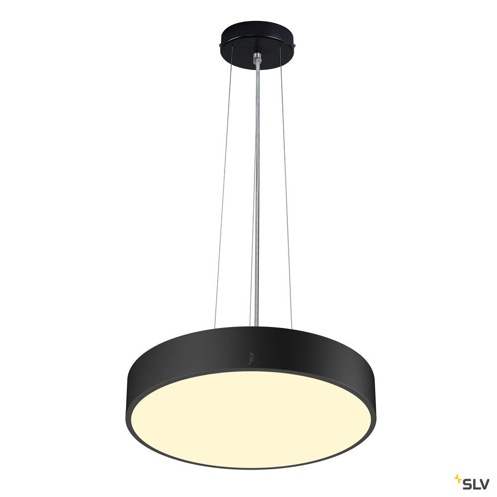 SLV MEDO® 40, wall- and ceiling-mounted light, round, 2700/3000/4000K, 20W, trailing-edge phase, 110°, black 1007319