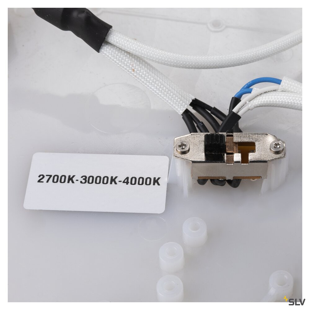 SLV MEDO® 60, wall- and ceiling-mounted light, round, 2700/3000/4000K, 39W, trailing-edge phase, 110°, white 1007323