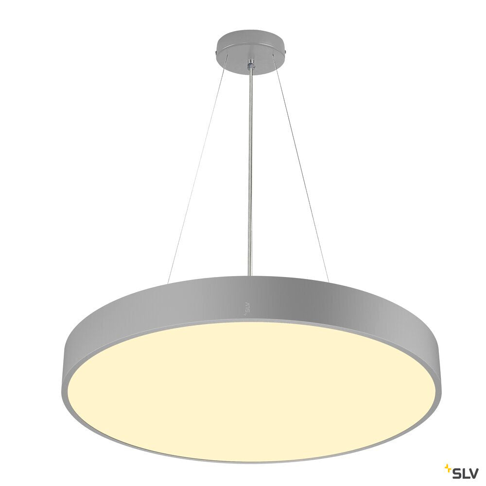 SLV MEDO® 60, wall- and ceiling-mounted light, round, 2700/3000/4000K, 39W, trailing-edge phase, 110°, grey 1007324